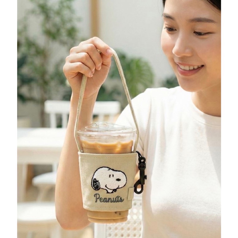 Kiwi O！ 史努比 摺疊可掛飲料提袋（任選兩款以上免運費→郵寄返還38元）-細節圖3