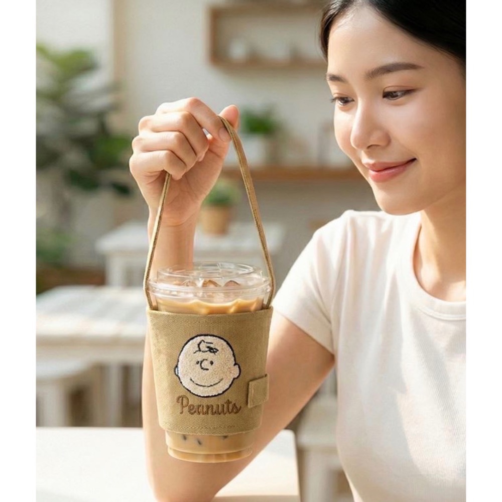 Kiwi O！ 史努比 摺疊可掛飲料提袋（任選兩款以上免運費→郵寄返還38元）-細節圖4