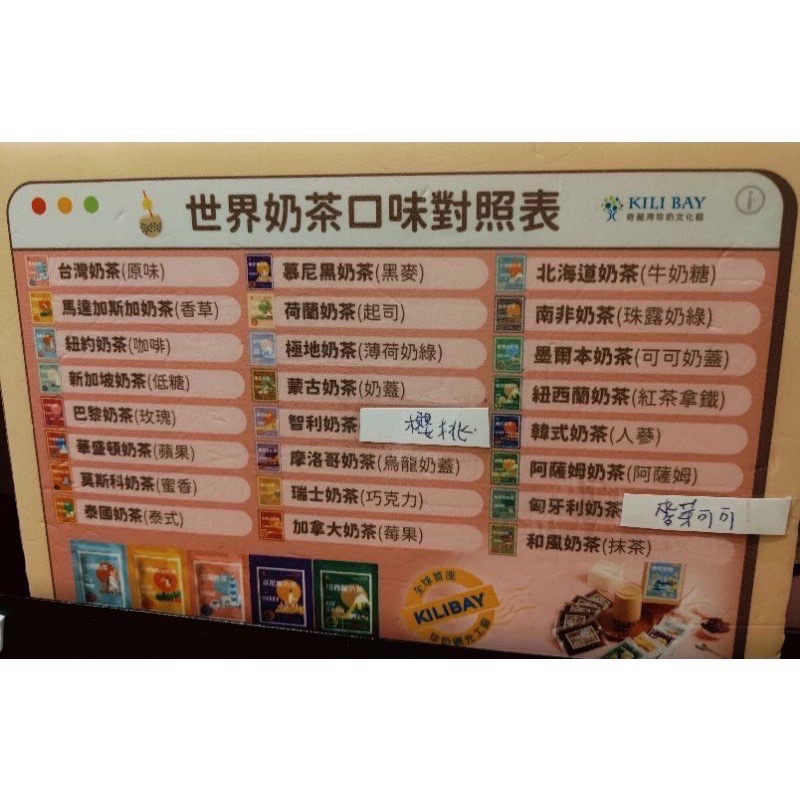 奇麗灣 世界奶茶26種口味任選 贈燈泡玻璃瓶（獨家）-細節圖3