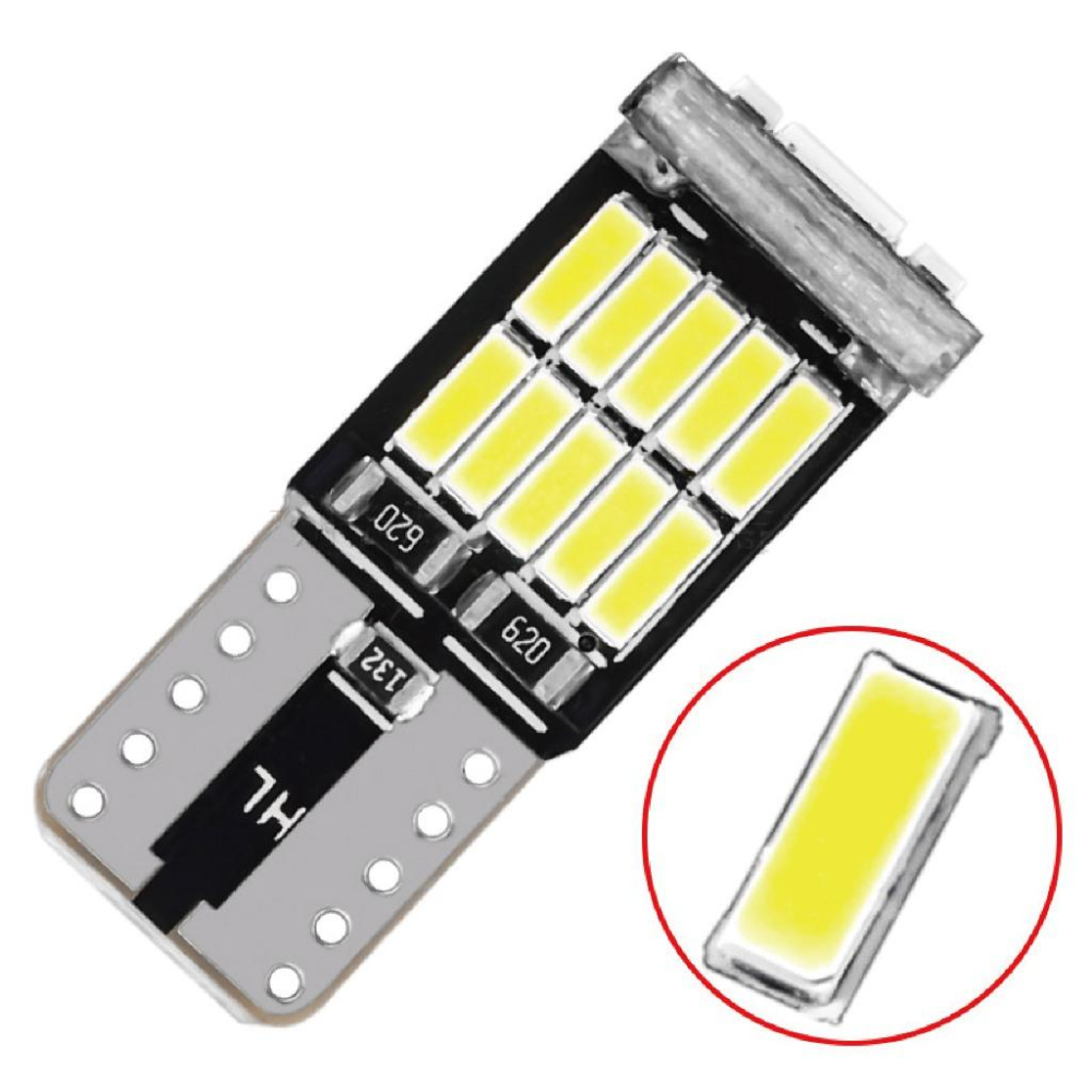 【現貨】4014 T10 LED 26晶 解碼 牌照燈 後車箱燈 定位燈 室內燈 閱讀燈 化妝鏡燈 車廂燈 地圖燈-細節圖2