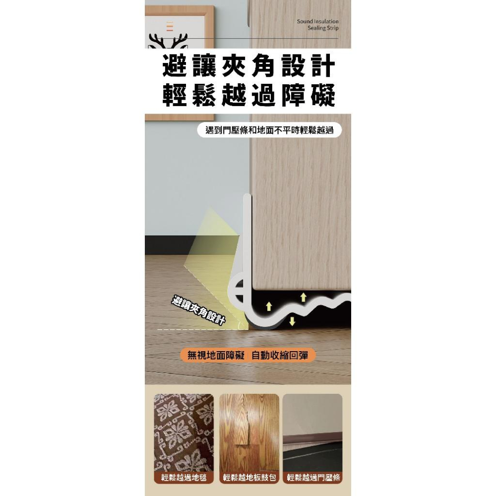 【現貨】靜音門縫條 隔音條 門縫密封條 門縫擋 密封條 門窗密封條 門擋條 門縫擋條 窗戶隔音 防蟲門縫擋 隔音門防撞條-細節圖5