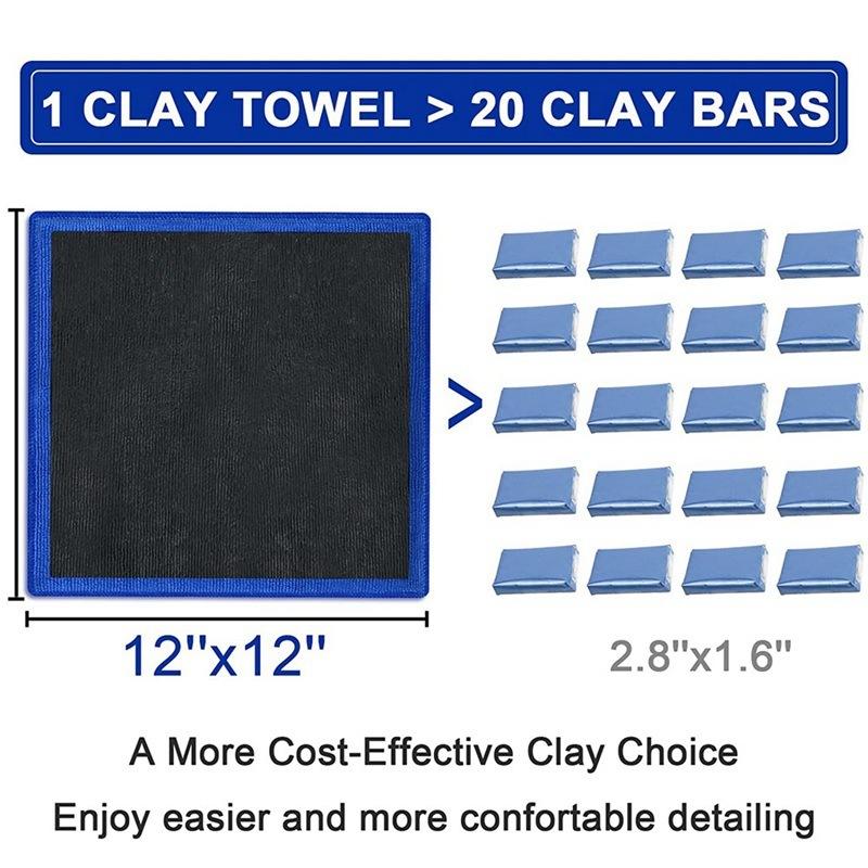 【現貨】 洗車黏土布 洗車黏土 磁土布 美容黏土 磨泥加厚 魔泥布 洗車泥 海綿 洗車毛巾 去除鐵粉柏油瀝青 漆面清潔-細節圖4