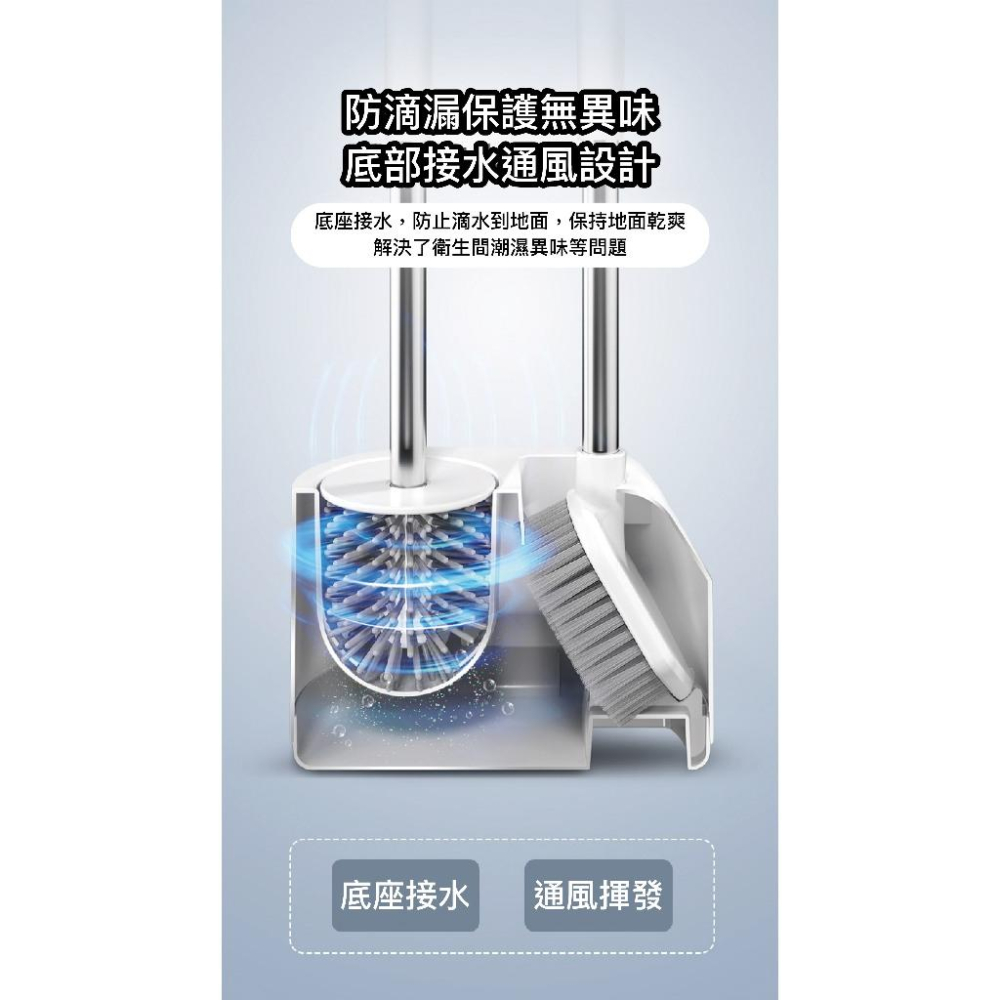 【現貨】高質感 無死角馬桶刷 二合一 雙刷頭 清潔刷 廁所刷 浴廁清潔 馬桶刷子 矽膠 壁掛式 馬桶清潔刷 馬桶刷-細節圖6