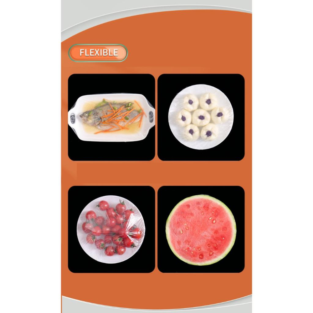 【現貨】每包100入 一次性保鮮膜套 保鮮蓋 保鮮袋 保鮮封口套 食物保鮮膜 保鮮罩 自封口保鮮蓋套 浴帽 一次性浴帽-細節圖6