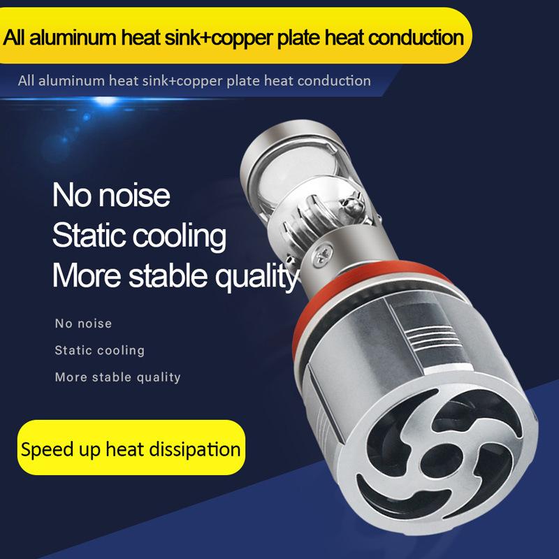 【現貨】LED 小魚眼 小鋼炮 H4 H7 魚眼鋼砲 JBUBU MANY雷霆s適用 爆亮大燈 機車頭燈 HS1 H17-細節圖3