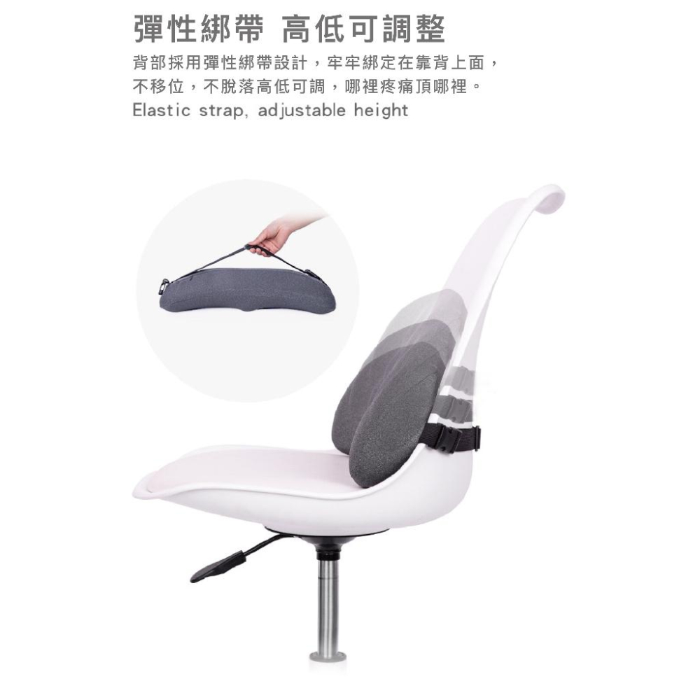 【現貨】記憶棉腰靠 辦公室座椅靠墊 車用靠墊 辦公椅腰靠 4D椅靠墊 記憶棉椅靠墊 紓壓靠枕 辦公室靠枕 靠枕 護腰枕-細節圖6