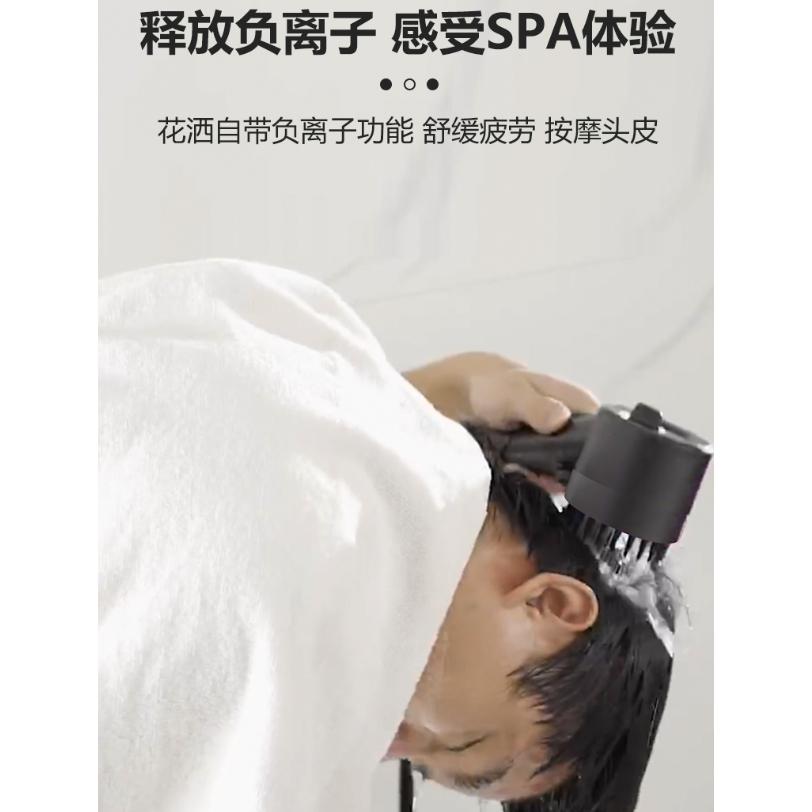 【現貨】強力增壓蓮蓬頭 加壓蓮蓬頭 質感花灑 一鍵止水 淋浴加壓蓮蓬套組 黑色蓮蓬頭 浴室手持按摩花灑 戴噴頭 淋浴噴槍-細節圖7