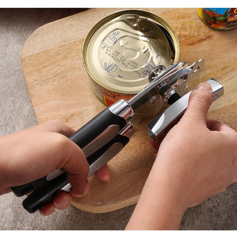 【現貨】三合一 不鏽鋼 開罐器 省力開瓶器 安全又實用 開罐頭刀 不銹鋼開罐器 禮品 禮物 贈品  開罐刀 旋轉開罐器-細節圖3