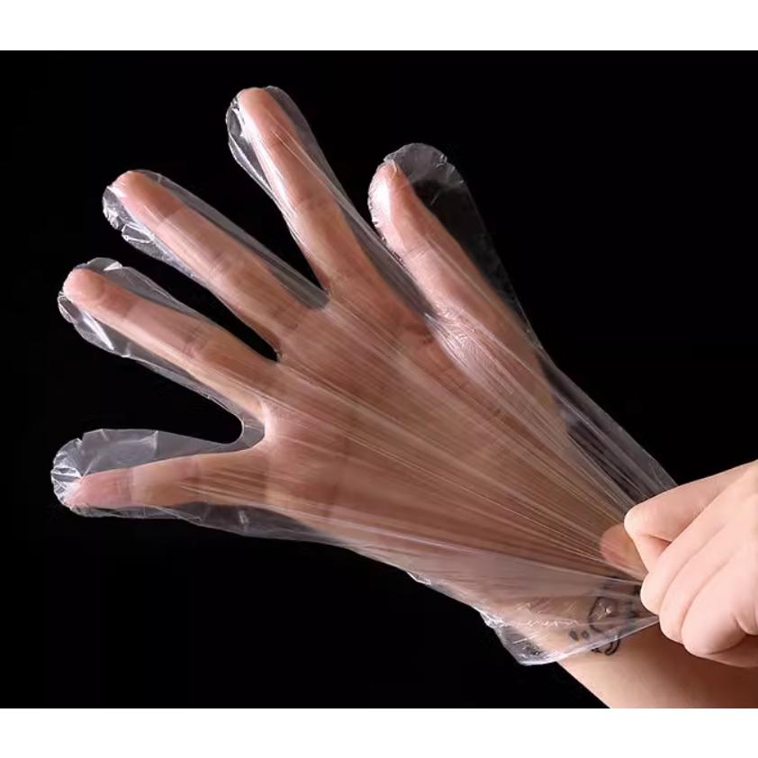 【現貨】一次性手套 透明手套 拋棄式手套 塑膠手套 手扒雞手套 PE手套 衛生手套 丟棄式手套 美容美髮套 染髮手套-細節圖4