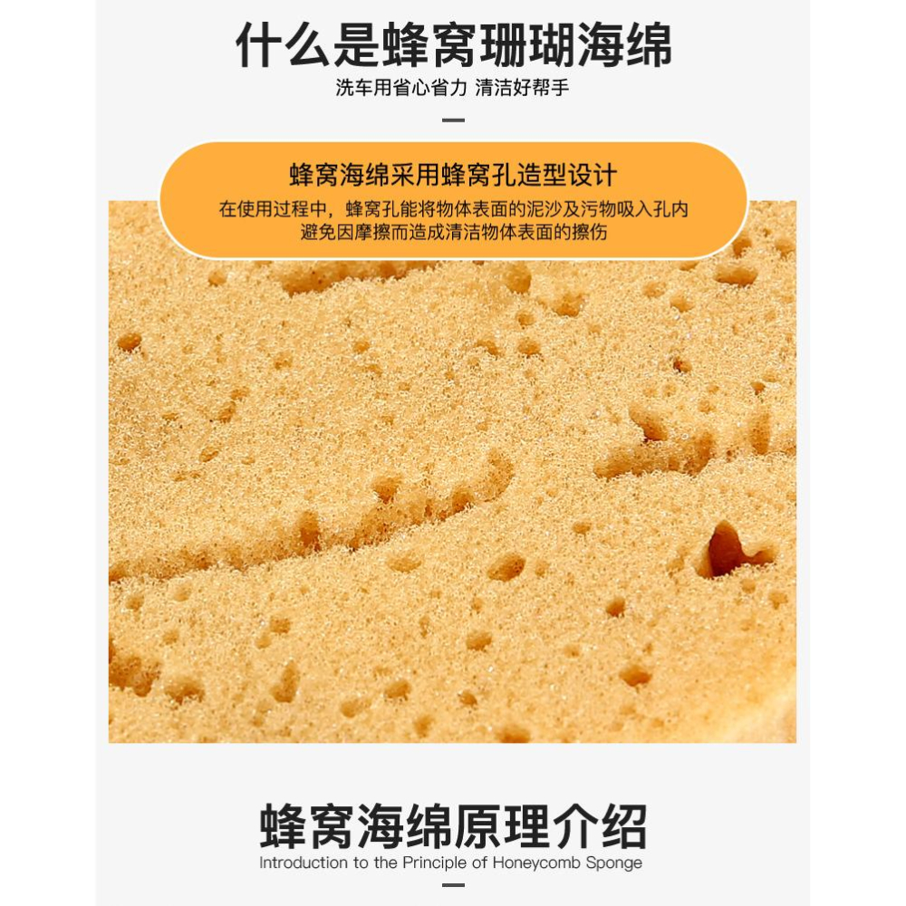 【現貨】加厚 蜂窩海綿 洗車綿 發泡綿 蜂窩海綿 打蠟 清潔 海綿 洗車海綿 蜂巢海綿 珊瑚洗車海綿 汽車美容 海藻綿-細節圖2