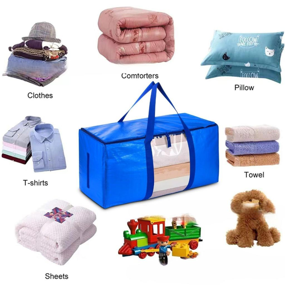 【現貨】超大容量防水編織袋 防水包 搬家袋 折疊包 購物袋 旅行包 旅遊外出 露營野餐 衣物棉被收納袋 打包袋 防水袋-細節圖2