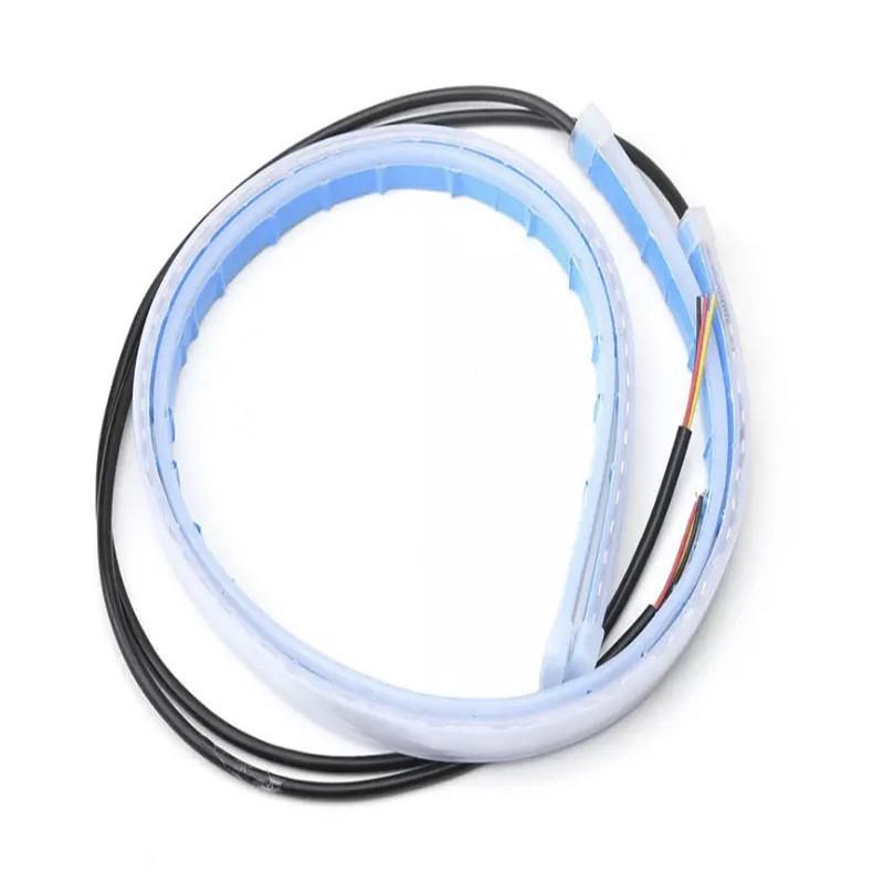 【現貨】超薄LED日行燈條 方向燈 流水燈 啟動掃描款 導光條 跑馬流水燈 汽車改裝方向燈 淚眼燈 流光轉向日行燈 機車-細節圖6