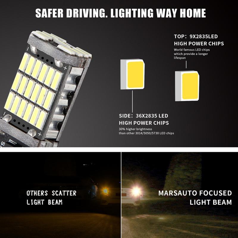 【現貨】爆亮T15 LED倒車燈 內建解碼 高亮度 方向燈 恆流 流氓倒車燈 45燈 無極smd 剎車燈 高功率汽車燈泡-細節圖2