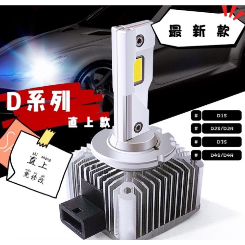 【現貨】D系列 LED大燈 直上型 免修改 HID改LED 車燈 霧燈 D1S D2S D3S D4S D2R D4R