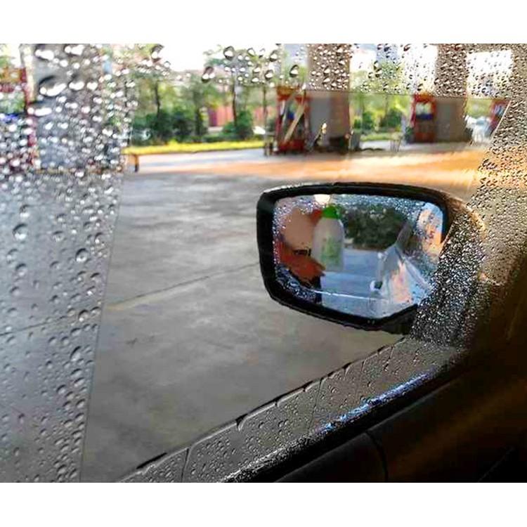 【現貨】汽車後照鏡 防雨膜 防水膜 2片裝送施工工具 後視鏡貼 防水防霧 防眩光 後視鏡防雨膜 防雨貼防水貼 汽機車用品-細節圖2