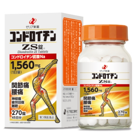 日本代購 現貨 新藥製藥 ZERIA 軟骨素 硫酸軟骨素鈉 270錠