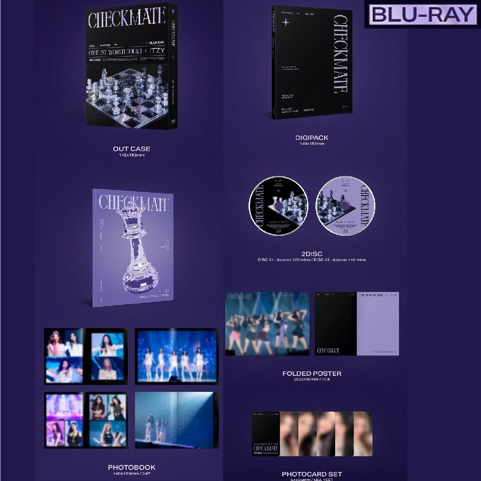 微音樂💃ITZY - THE 1ST WORLD TOUR (CHECKMATE) DVD 藍光-細節圖3
