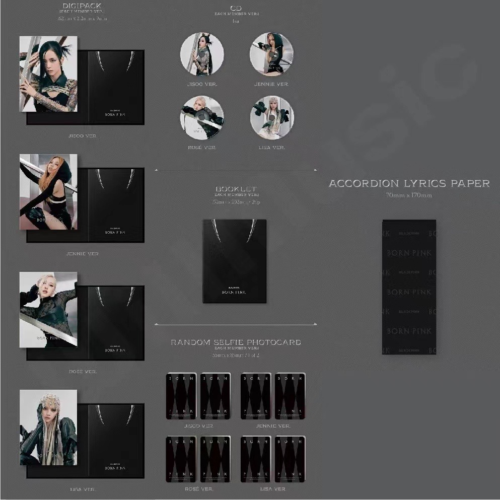 微音樂💃現貨 BLACKPINK - [BORN PINK] DIGIPACK 正規二輯 專輯-細節圖2