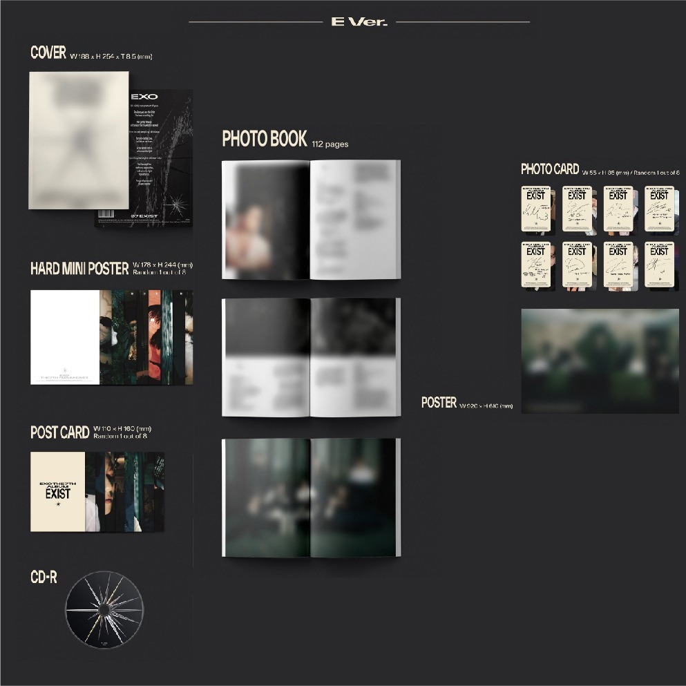 微音樂💃現貨 EXO - EXIST ( THE 7TH ALBUM ) 正規七輯-細節圖2