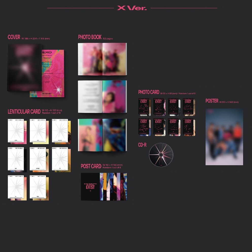 微音樂💃現貨 EXO - EXIST ( THE 7TH ALBUM ) 正規七輯-細節圖3