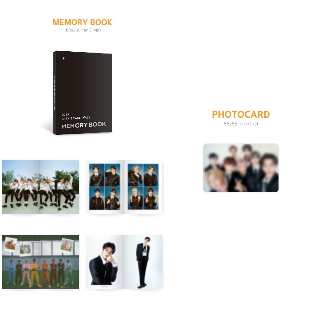 微音樂💃EPEX 2023 8CARNIVALS MEMORY BOOK 寫真書-細節圖2