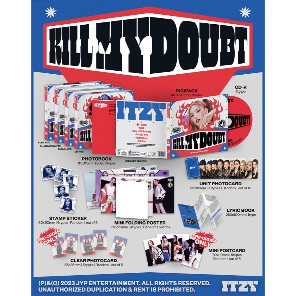 微音樂💃一般通路現貨 ITZY - KILL MY DOUBT ( MINI ALBUM ) 迷你專輯-細節圖4