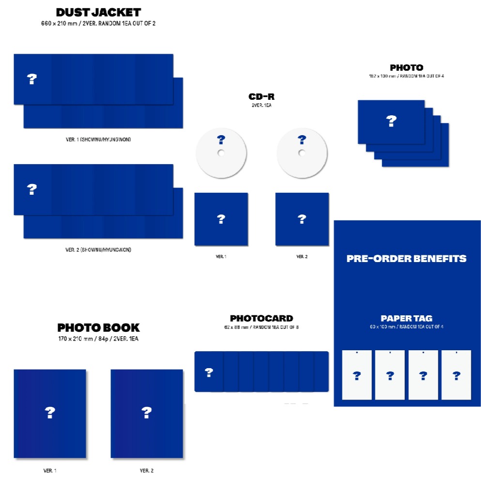 微音樂💃預購 SHOWNU X HYUNGWON (MONSTA X) - [THE UNSEEN] 迷你一輯-細節圖2