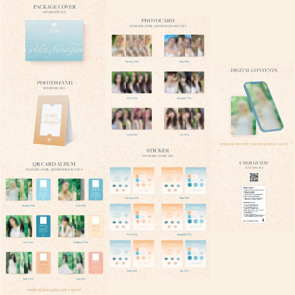 微音樂💃OH MY GIRL - GOLDEN HOURGLASS (9TH MINI ALBUM )迷你九輯-細節圖4