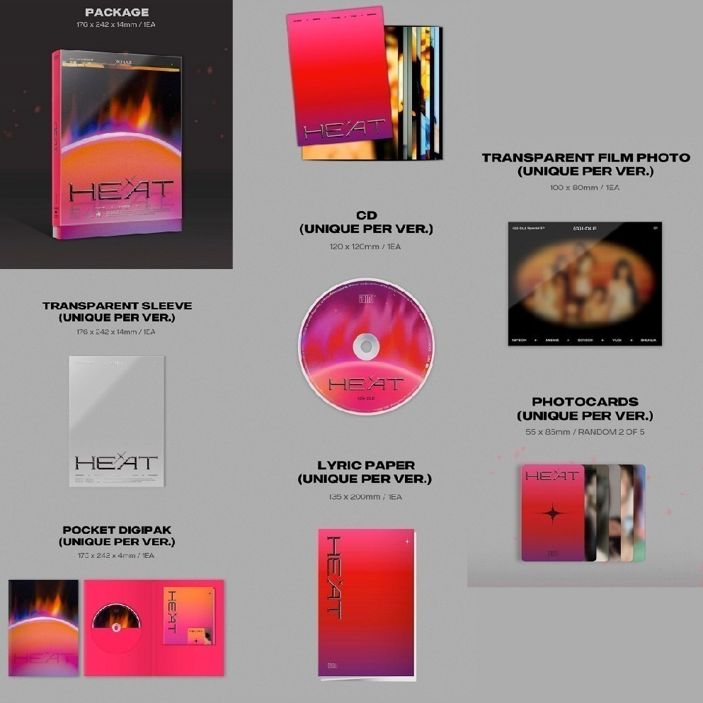 微音樂💃韓國斷貨 (G)I-DLE - HEAT (SPECIAL ALBUM) 特別專輯-細節圖3