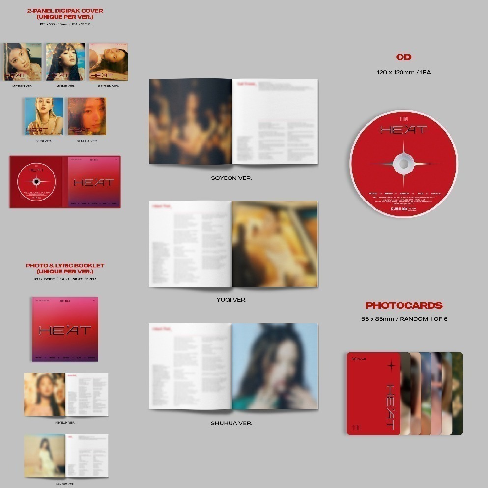 微音樂💃韓國斷貨 (G)I-DLE - HEAT (SPECIAL ALBUM) 特別專輯-細節圖5