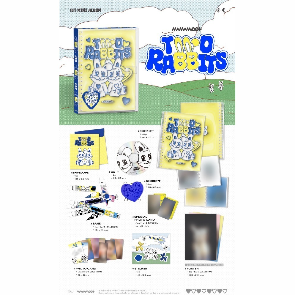 微音樂💃現貨 MAMAMOO+ - TWO RABBITS ( 1ST MINI ALBUM ) 迷你一輯-細節圖2