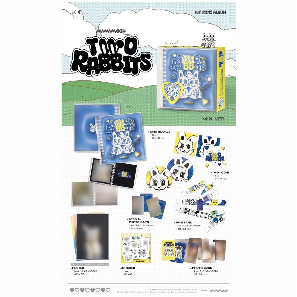 微音樂💃現貨 MAMAMOO+ - TWO RABBITS ( 1ST MINI ALBUM ) 迷你一輯-細節圖3