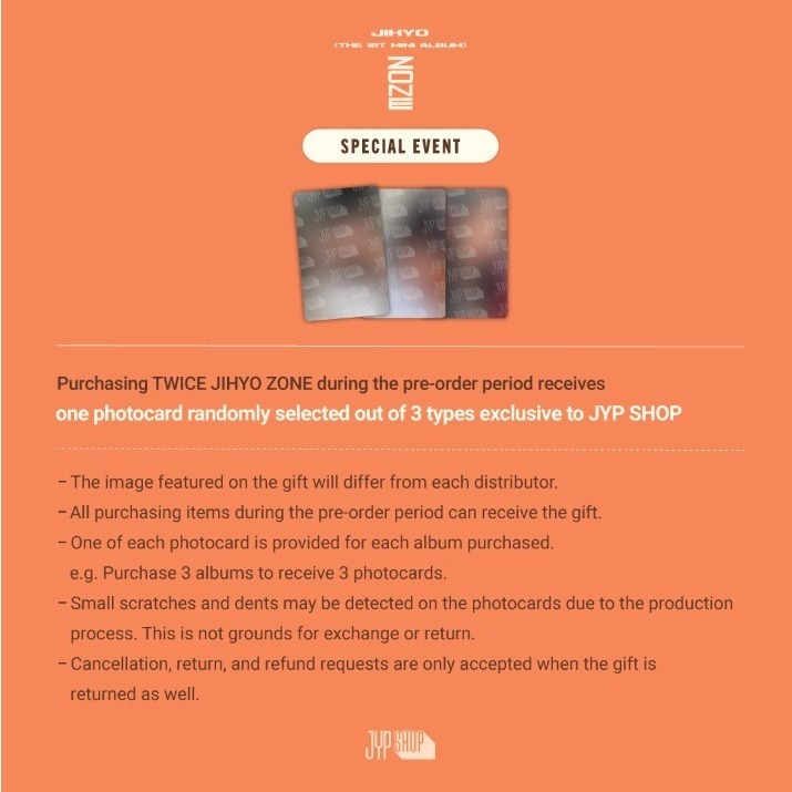 微音樂💃通路特典 志效 JIHYO ( TWICE ) - ZONE ( 1ST MINI ALBUM )-細節圖4