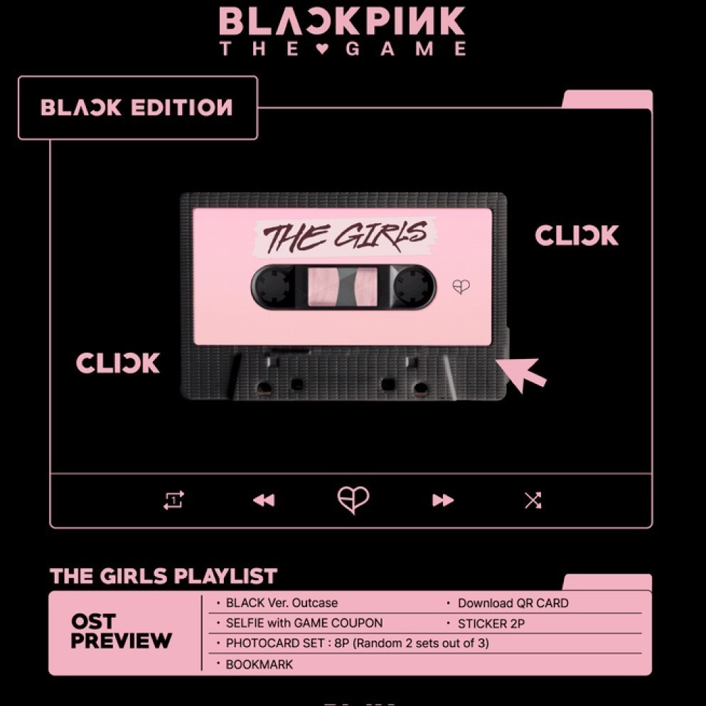 微音樂💃預購/通路特典 BLACKPINK - THE GAME OST 原聲帶 數位版 限量版-細節圖2