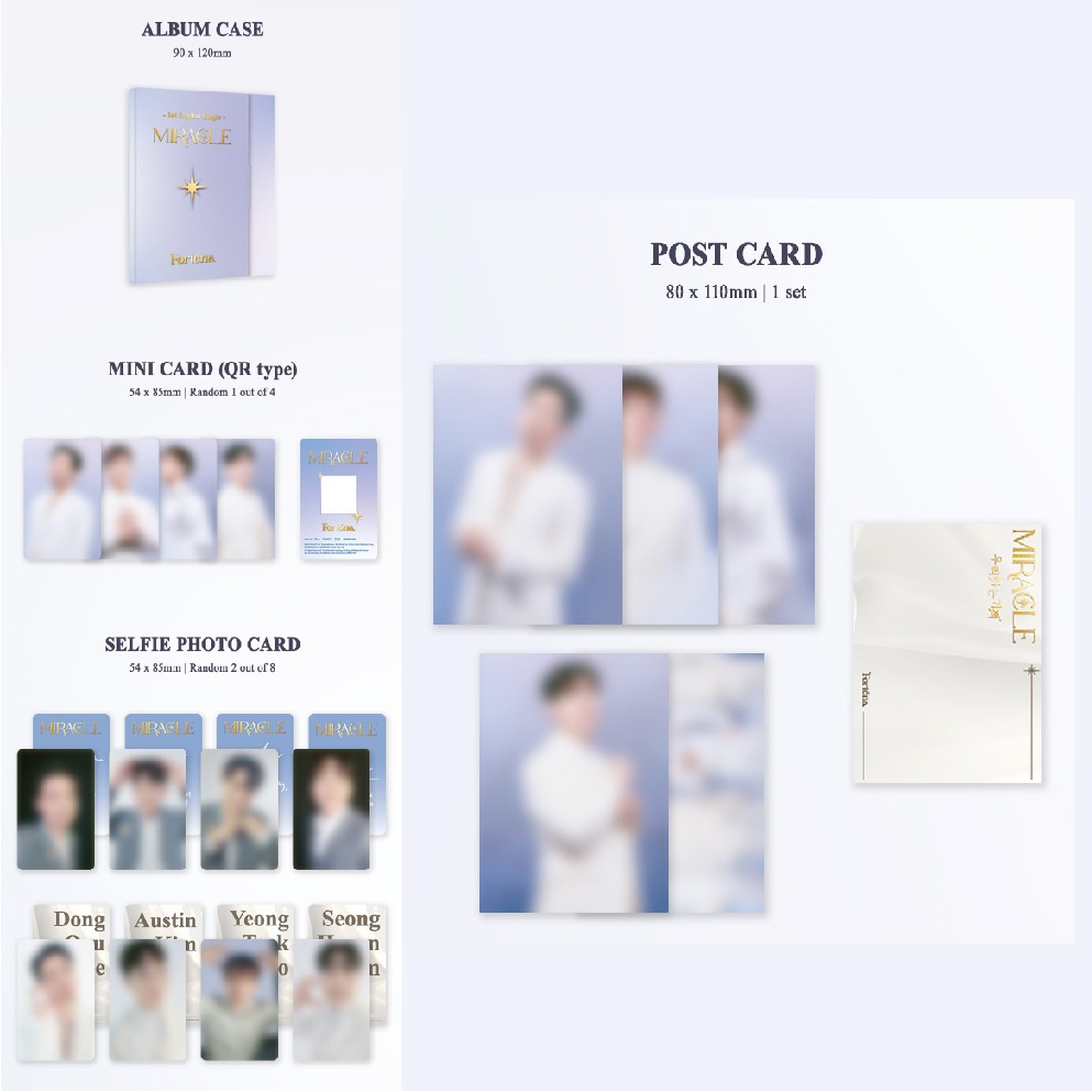 微音樂💃預購 FORTENA - SINGLE [MIRACLE] (PLATFORM ALBUM）-細節圖2