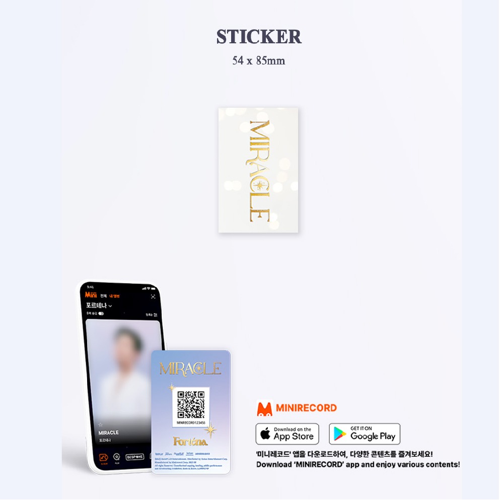 微音樂💃預購 FORTENA - SINGLE [MIRACLE] (PLATFORM ALBUM）-細節圖3