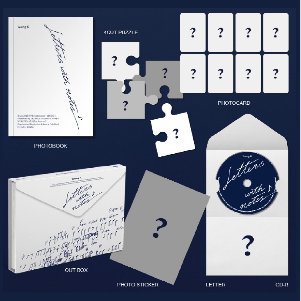 微音樂💃現貨 姜永晛 YOUNG K (DAY6) - LETTERS WITH NOT 正規一輯-細節圖2