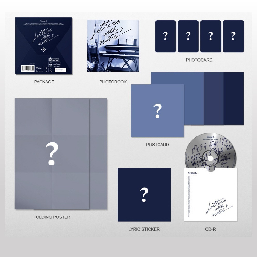微音樂💃現貨 姜永晛 YOUNG K (DAY6) - LETTERS WITH NOT 正規一輯-細節圖4