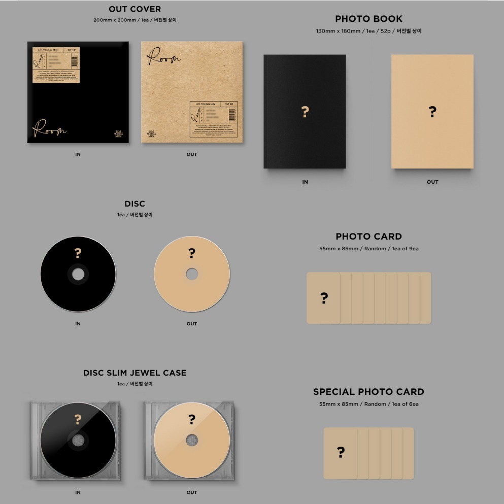 微音樂💃預購/通路特典 林煐岷 LIM YOUNG MIN - 1ST EP [ROOM]-細節圖2