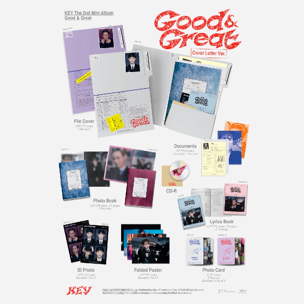 微音樂💃預購 金起範 KEY(SHINEE)- GOOD & GREAT (2ND MINI ALBUM) 迷你二輯-細節圖3