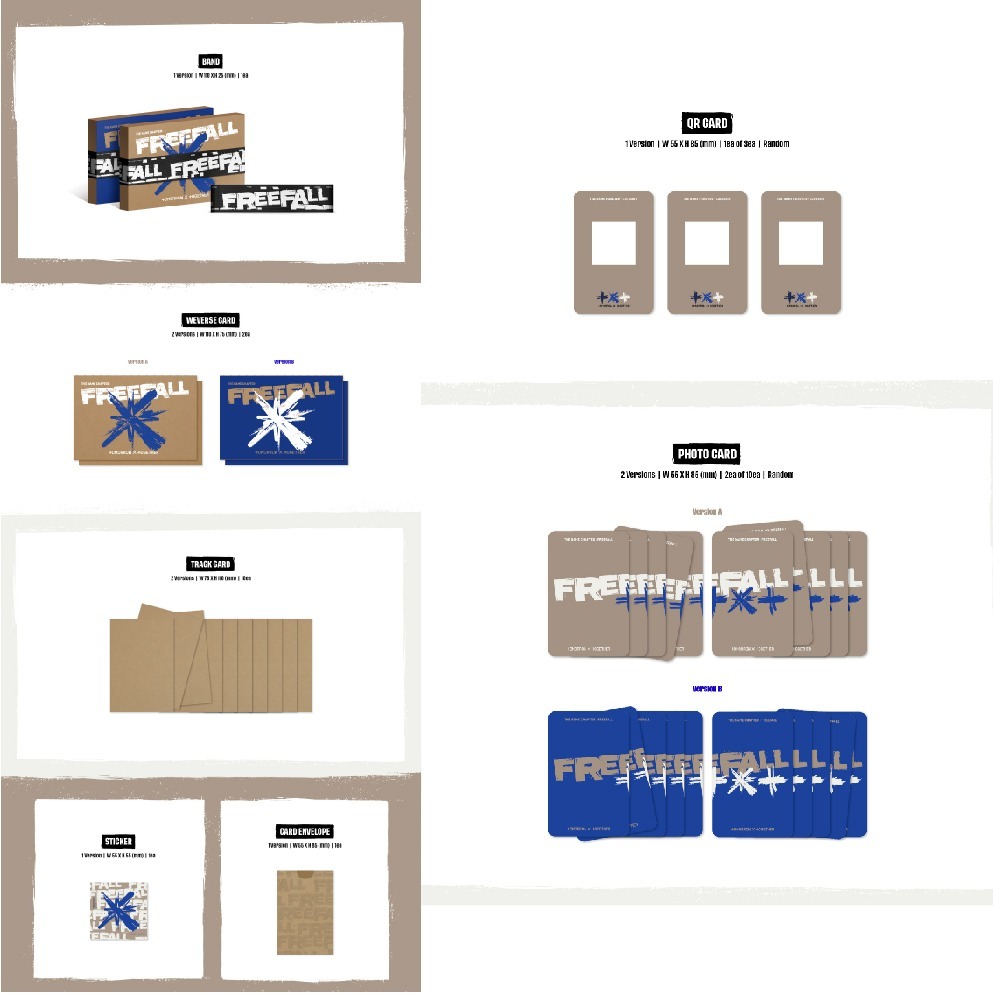 微音樂💃現貨 TXT - CHAPTER OF THE NAME：FREEFALL 迷你專輯-細節圖2