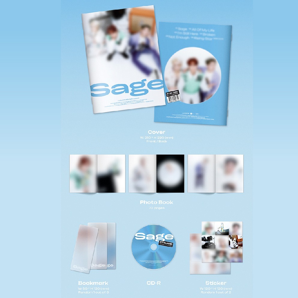 微音樂💃預購/通路特典 FTISLAND - SAGE ( 9TH MINI ALBUM ) 迷你九輯-細節圖2
