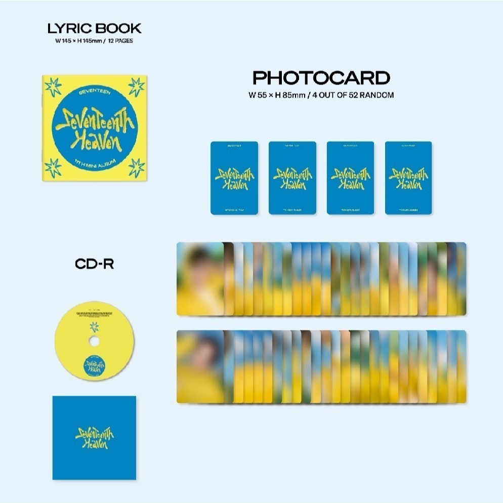 微音樂💃現貨 SEVENTEEN - HEAVEN (11TH MINI ALBUM) CARAT VER-細節圖4