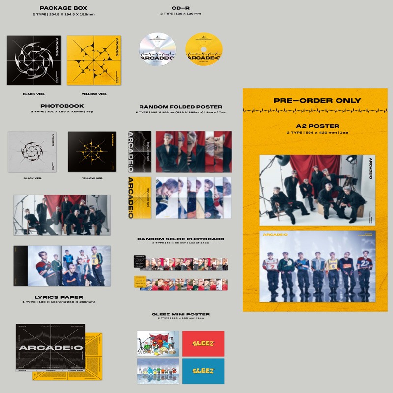 微音樂💃預購 GHOST9 - ARCADE : O ( 7TH MINI ALBUM ) 迷你七輯-細節圖2
