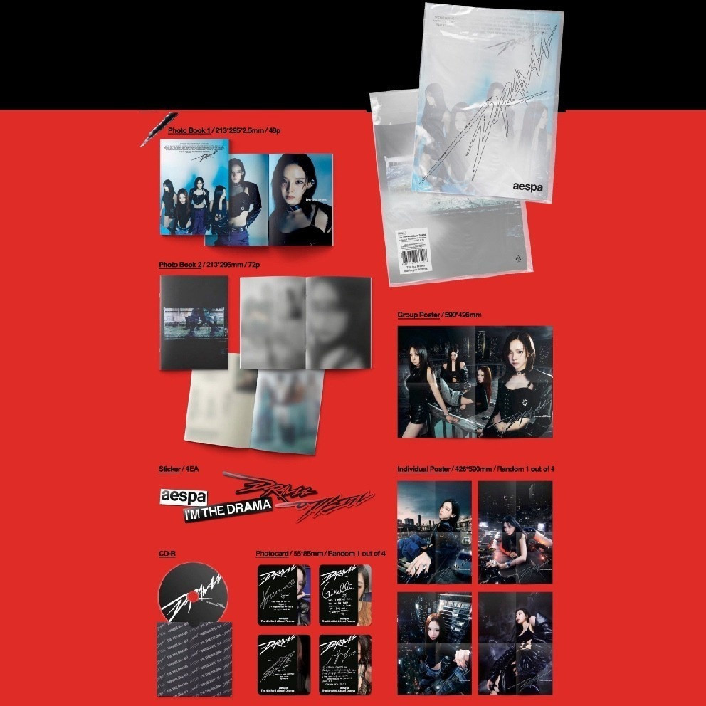 微音樂💃部分有貨 AESPA - 4TH MINI ALBUM [DRAMA] 迷你四輯-細節圖4