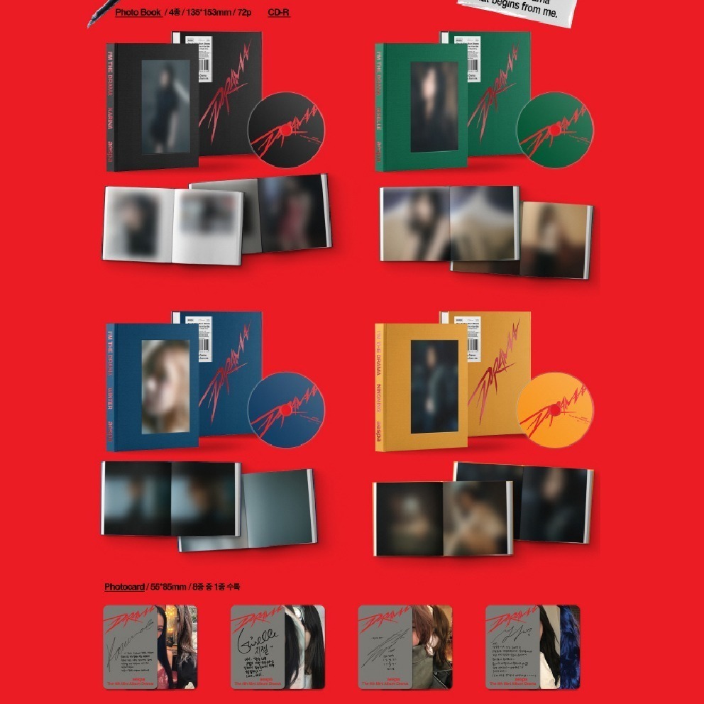 微音樂💃部分有貨 AESPA - 4TH MINI ALBUM [DRAMA] 迷你四輯-細節圖5