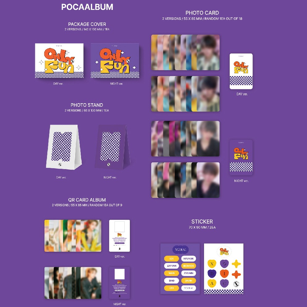 微音樂💃預購 *POCA版* XODIAC - ONLY FUN ( 1ST SINGLE ) 單曲一輯-細節圖2