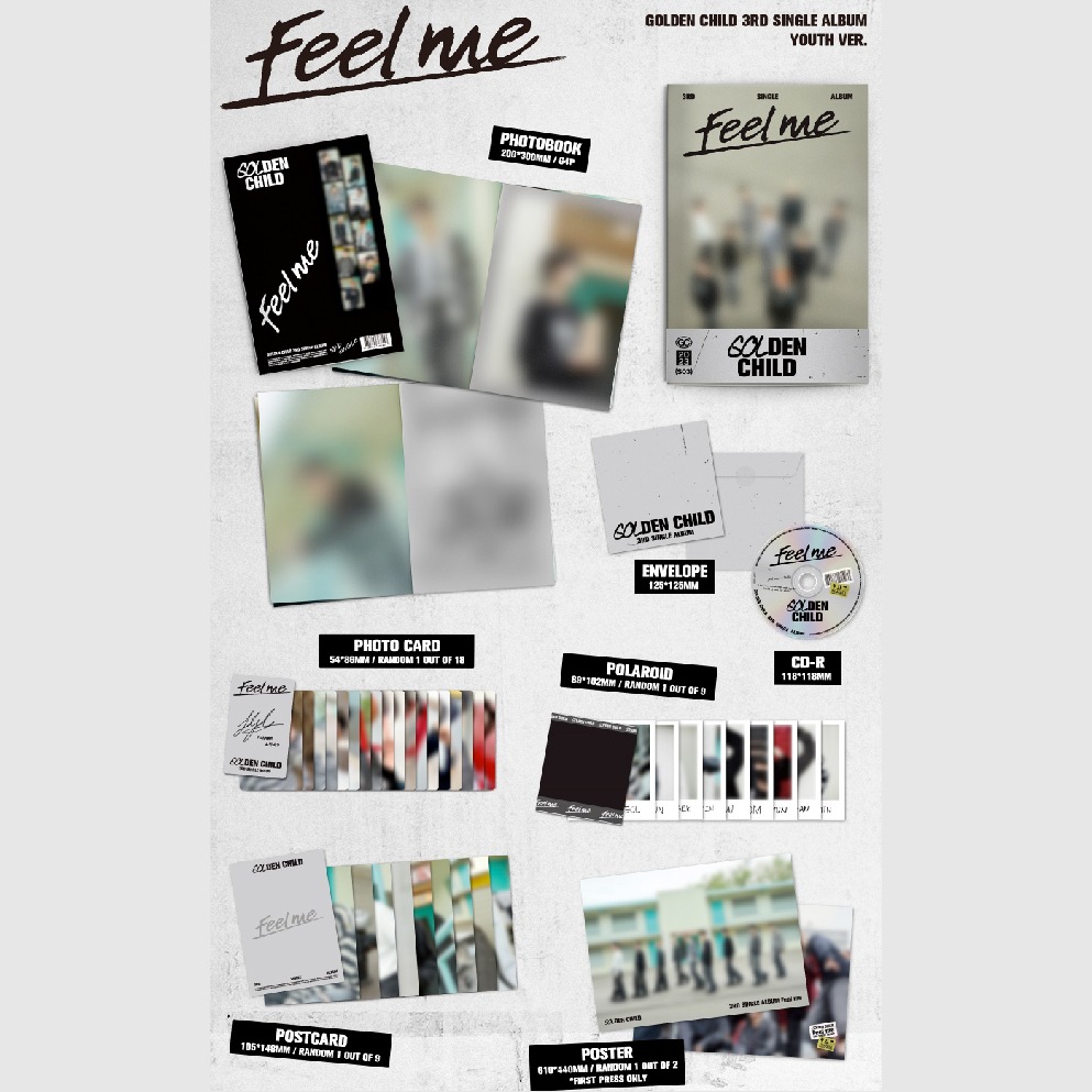 微音樂💃預購 GOLDEN CHILD - FEEL ME ( 3RD SINGLE ALBUM ) 單曲三輯-細節圖3