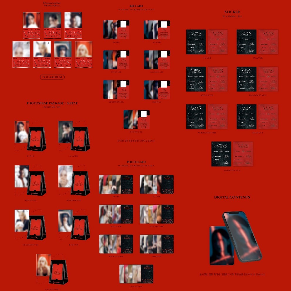 微音樂💃官方斷貨 *POCA版* 捕夢網 DREAMCATCHER -  [VILLAINS] 迷你九輯-細節圖2