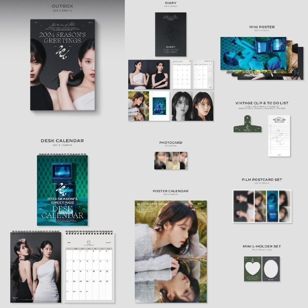 微音樂💃請勿下單  IU 李知恩 - 2024 SEASON＇S GREETINGS 年曆組合-細節圖2